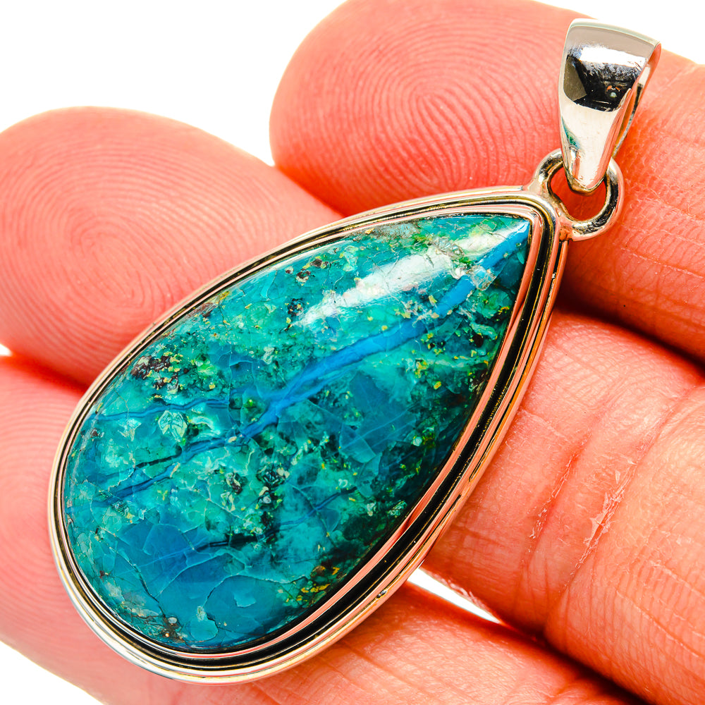 Chrysocolla Pendants handcrafted by Anasilvercos - PD24430