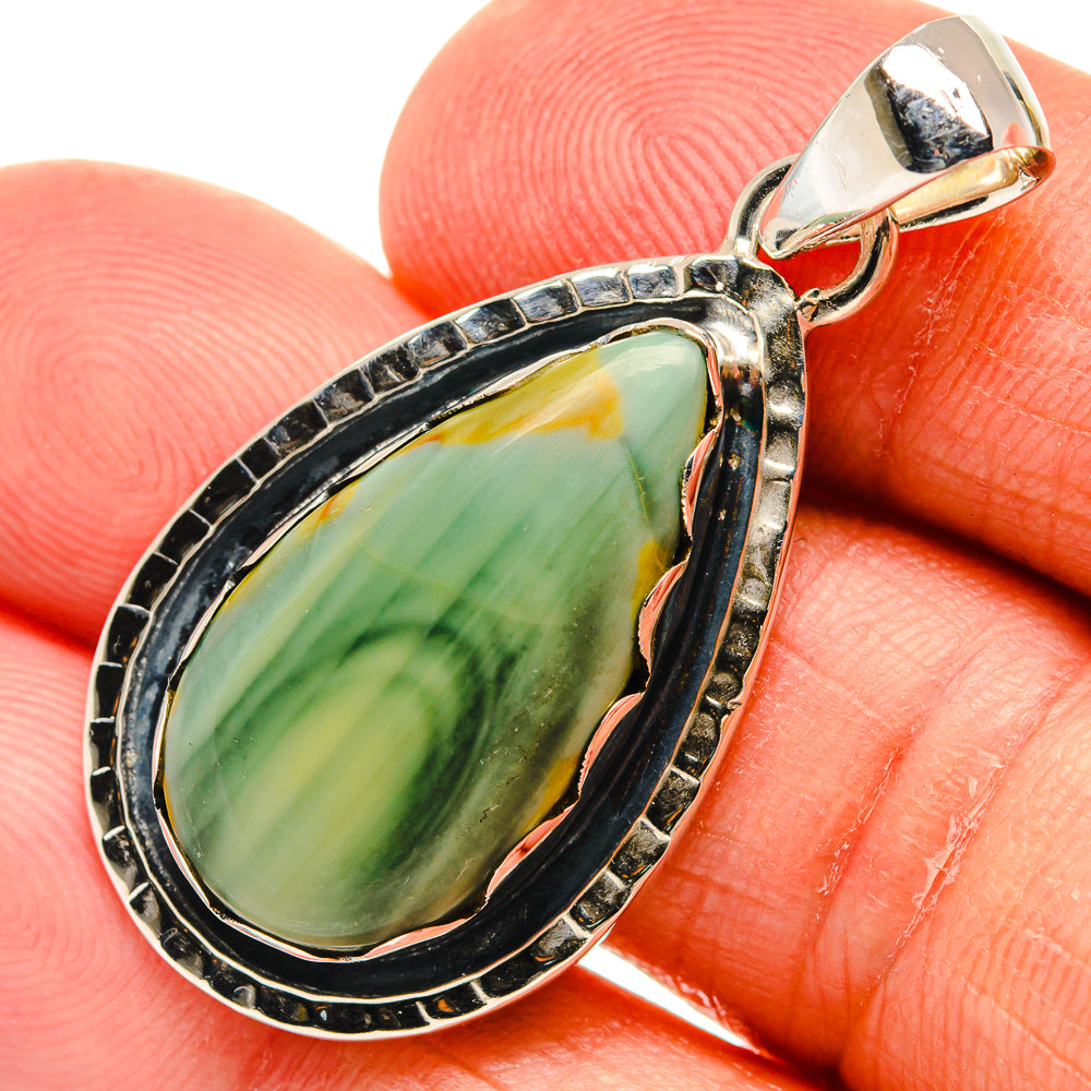 Polychrome Jasper Pendants handcrafted by Anasilvercos - PD24436