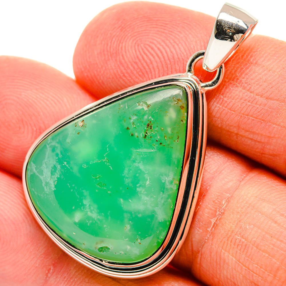 Chrysoprase Pendants handcrafted by Anasilvercos - PD24451