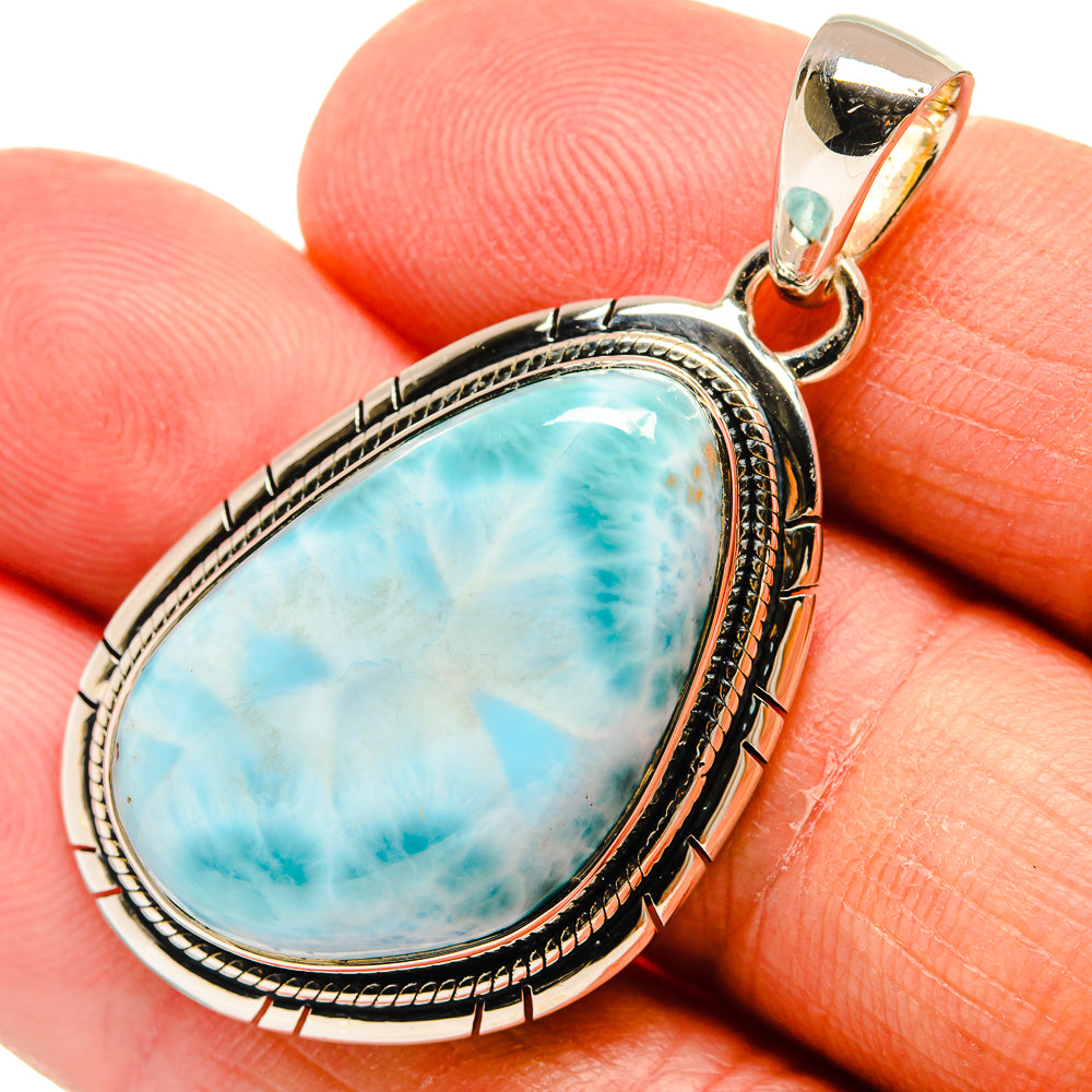 Larimar Pendants handcrafted by Anasilvercos - PD24454