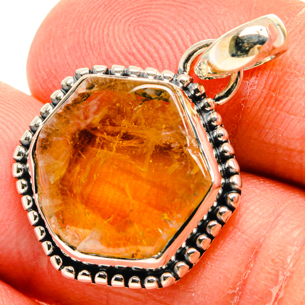 Citrine Pendants handcrafted by Anasilvercos - PD24465