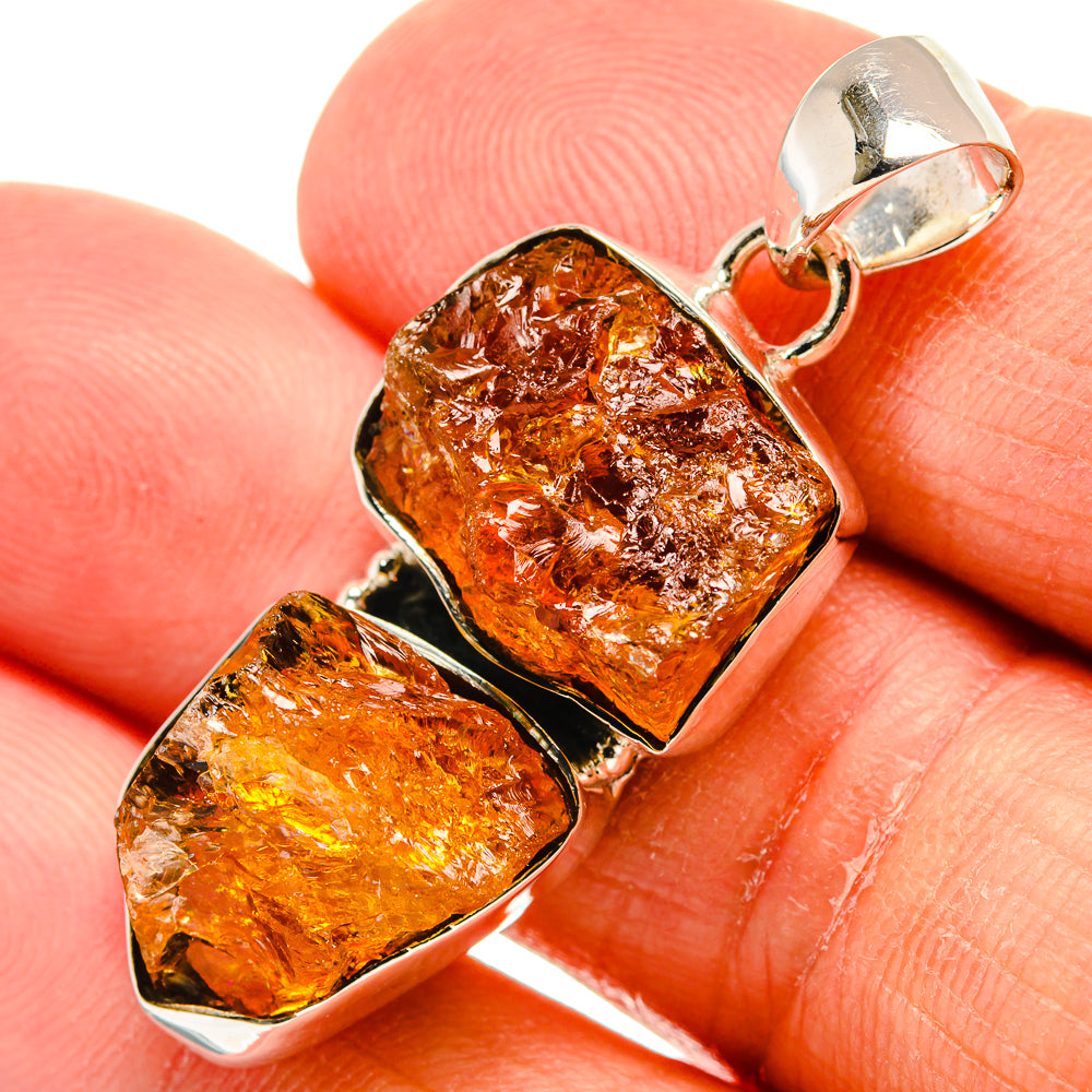 Citrine Pendants handcrafted by Anasilvercos - PD24481