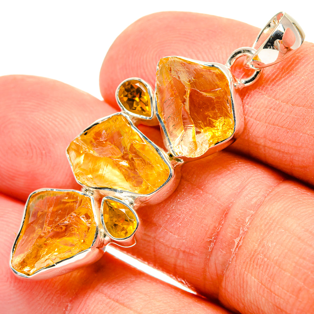 Citrine Pendants handcrafted by Anasilvercos - PD24492