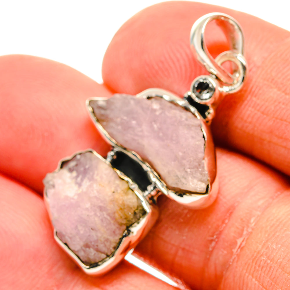 Kunzite Pendants handcrafted by Anasilvercos - PD24493