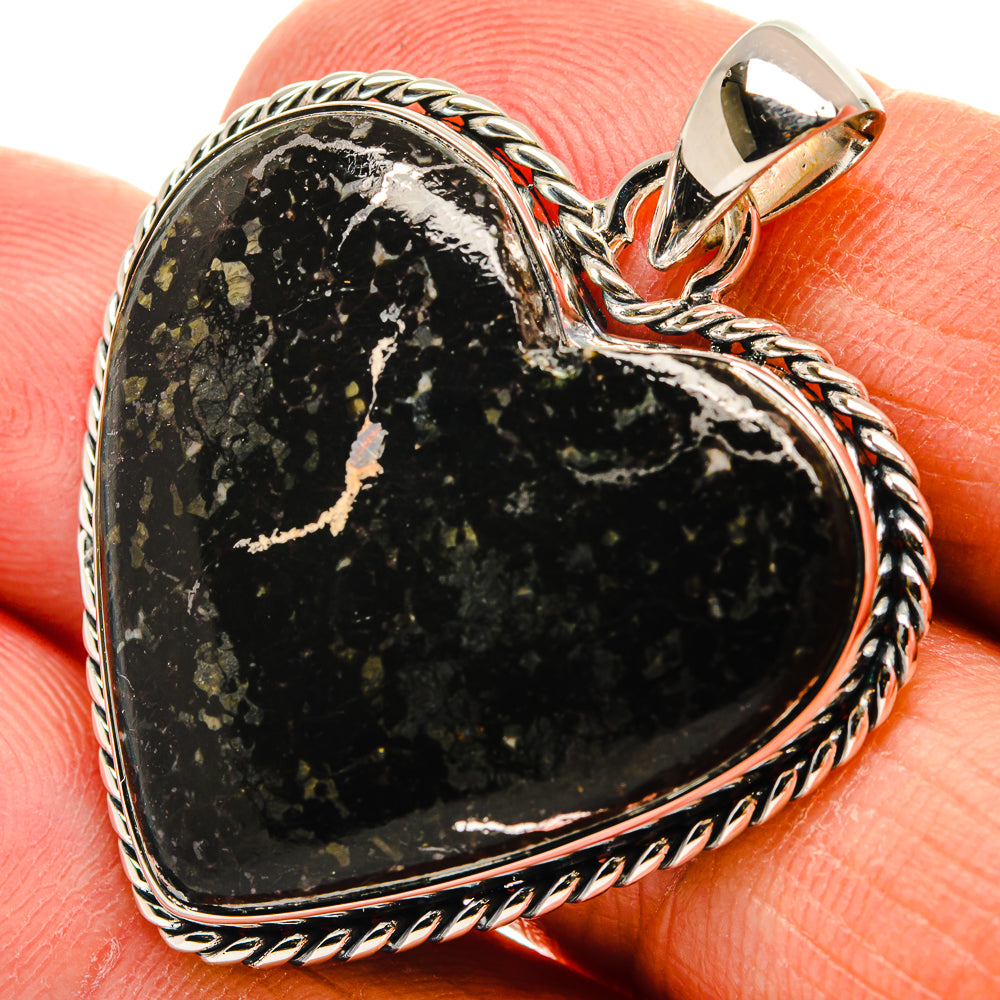 Black Agate Pendants handcrafted by Anasilvercos - PD24505