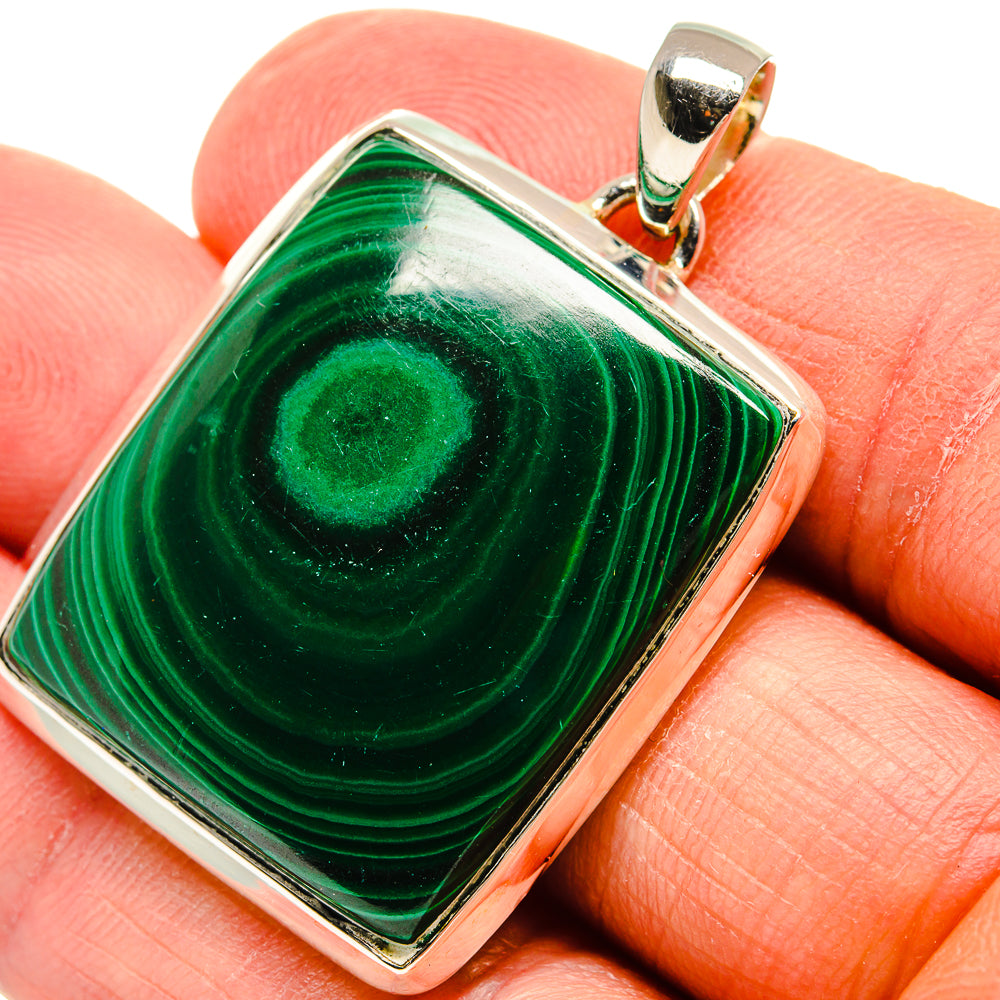 Malachite Pendants handcrafted by Anasilvercos - PD24515