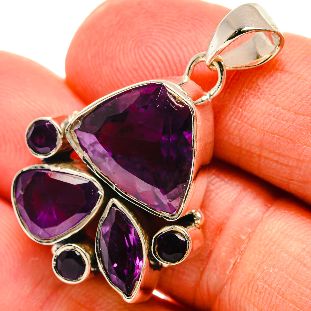 Amethyst Pendants handcrafted by Anasilvercos - PD24522