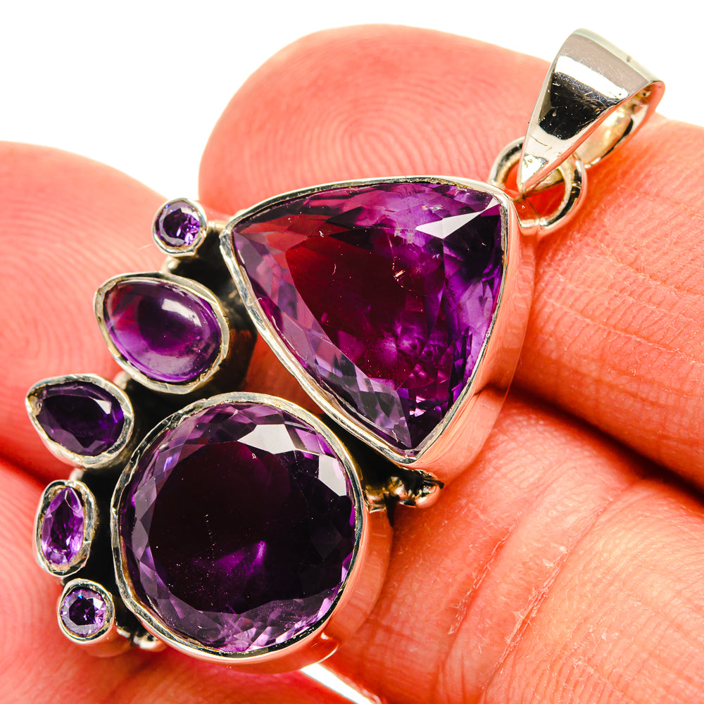 Amethyst Pendants handcrafted by Anasilvercos - PD24523