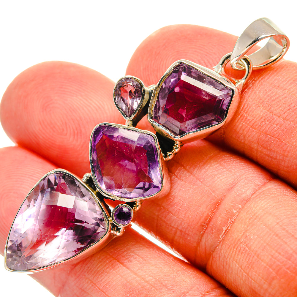 Amethyst Pendants handcrafted by Anasilvercos - PD24524