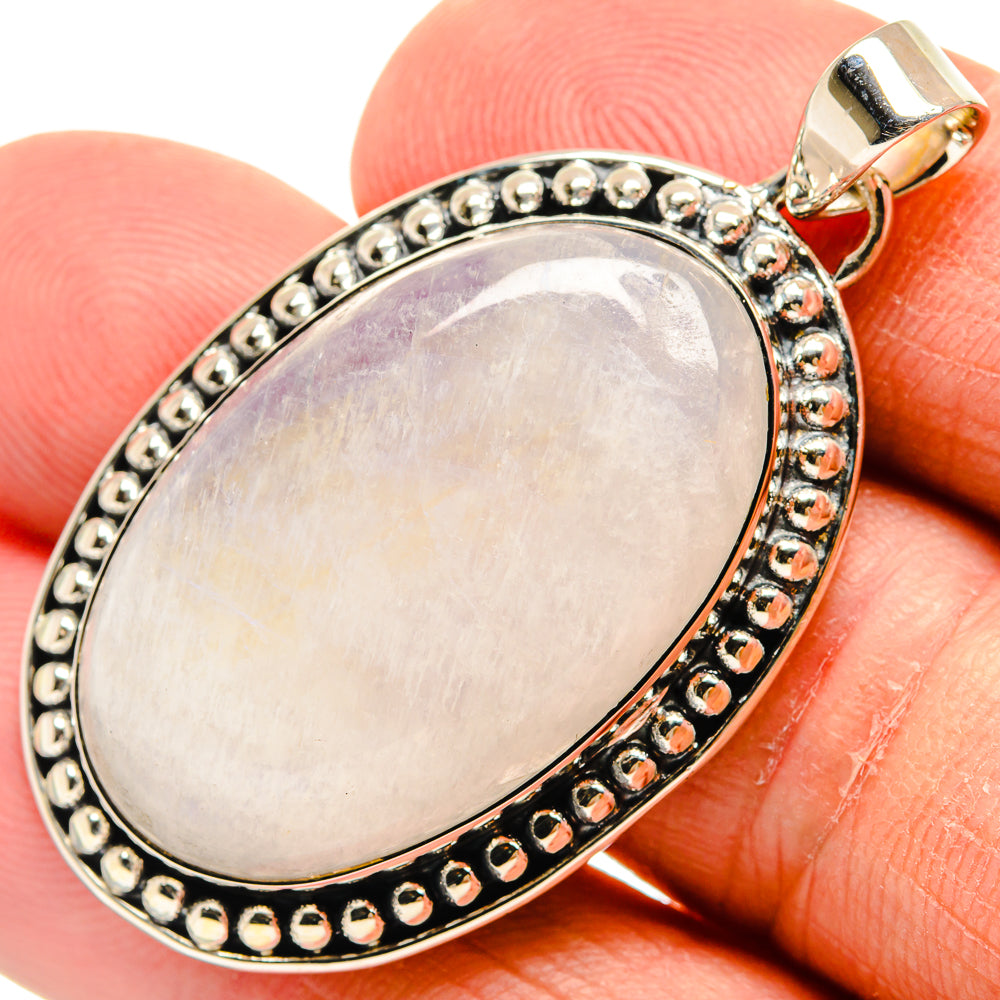 Rainbow Moonstone Pendants handcrafted by Anasilvercos - PD24532