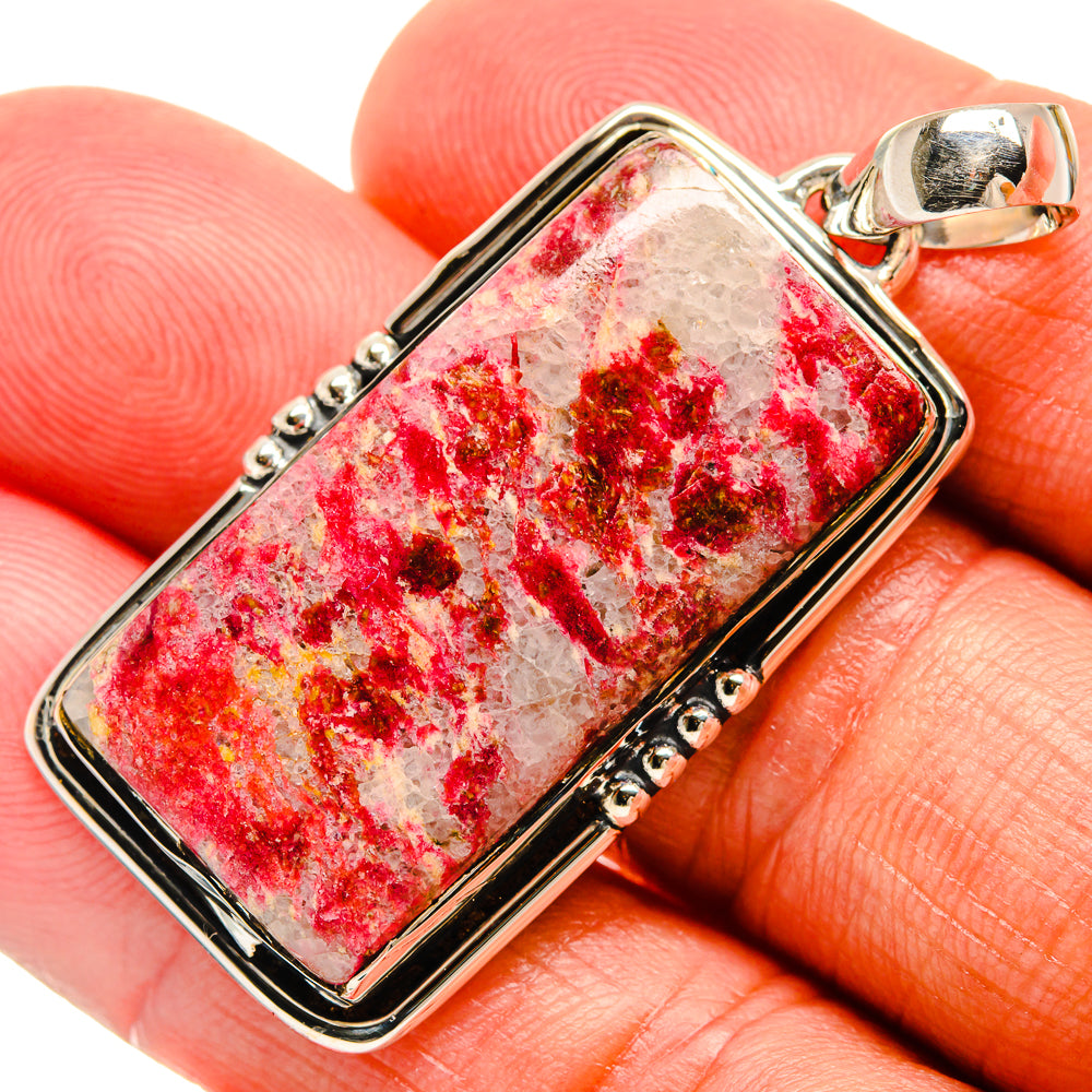Thulite Pendants handcrafted by Anasilvercos - PD24541