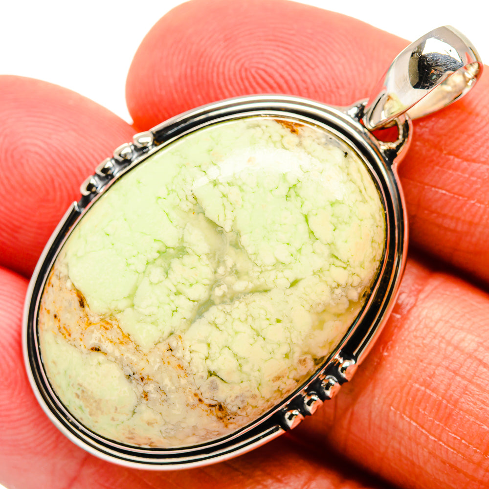 Lemon Chrysoprase Pendants handcrafted by Anasilvercos - PD24542