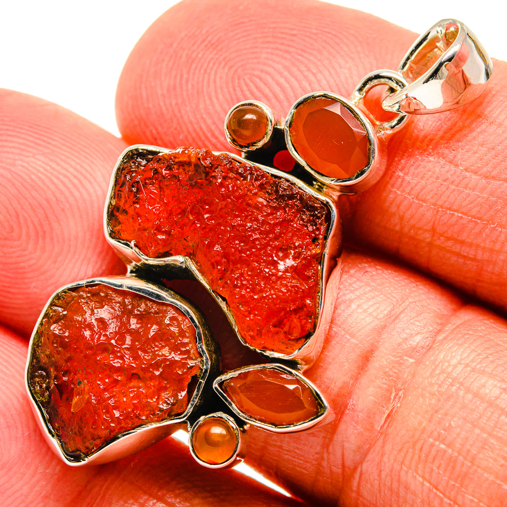 Red Onyx Pendants handcrafted by Anasilvercos - PD24552