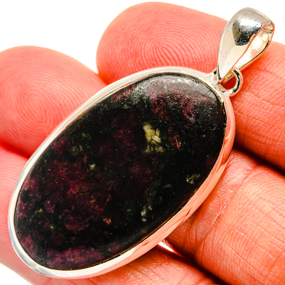 Russian Eudialyte Pendants handcrafted by Anasilvercos - PD24555