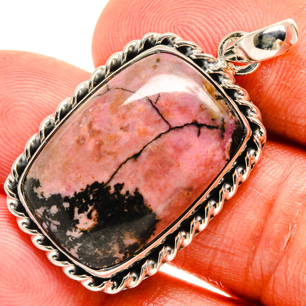 Rhodonite Pendants handcrafted by Anasilvercos - PD24563