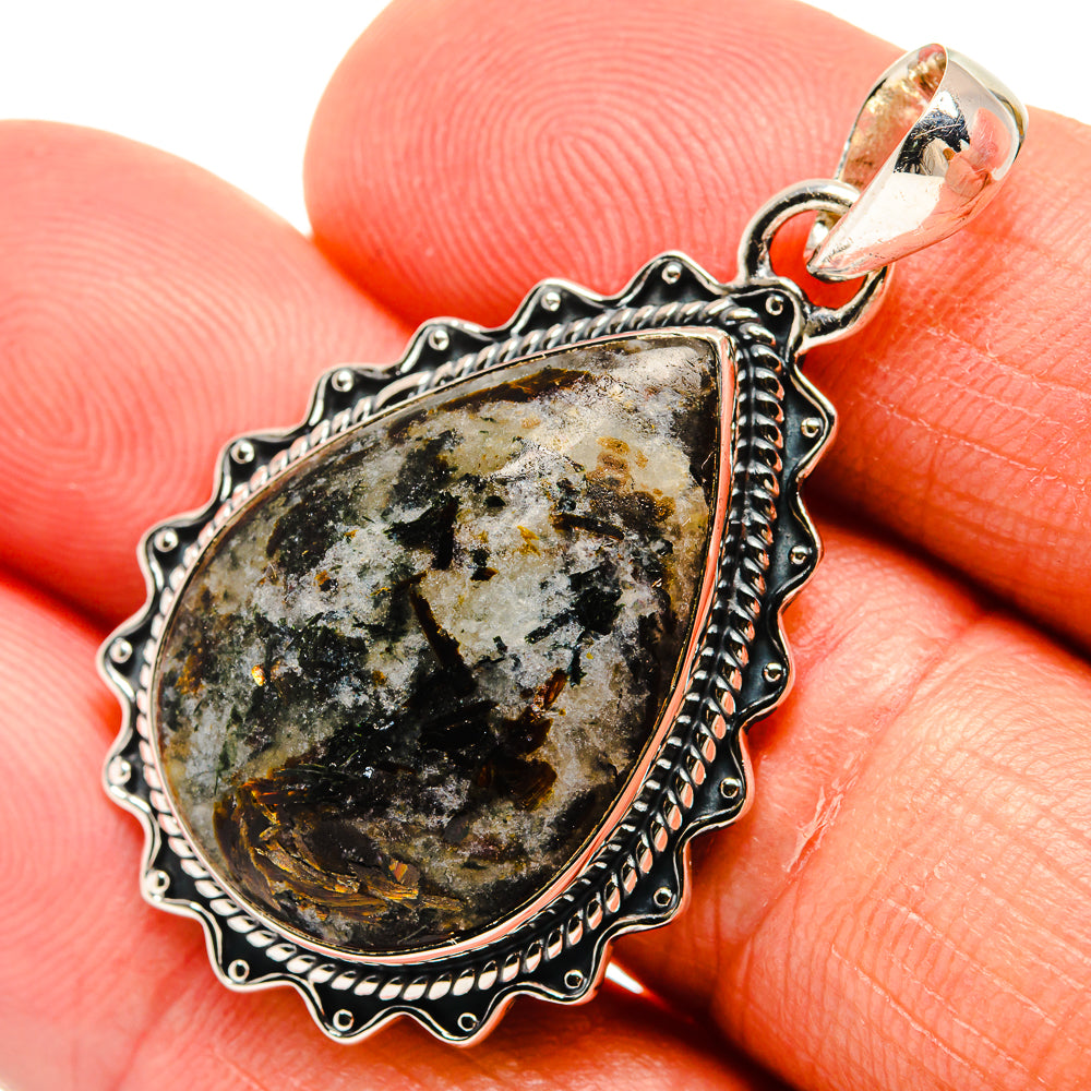 Astrophyllite Pendants handcrafted by Anasilvercos - PD24564