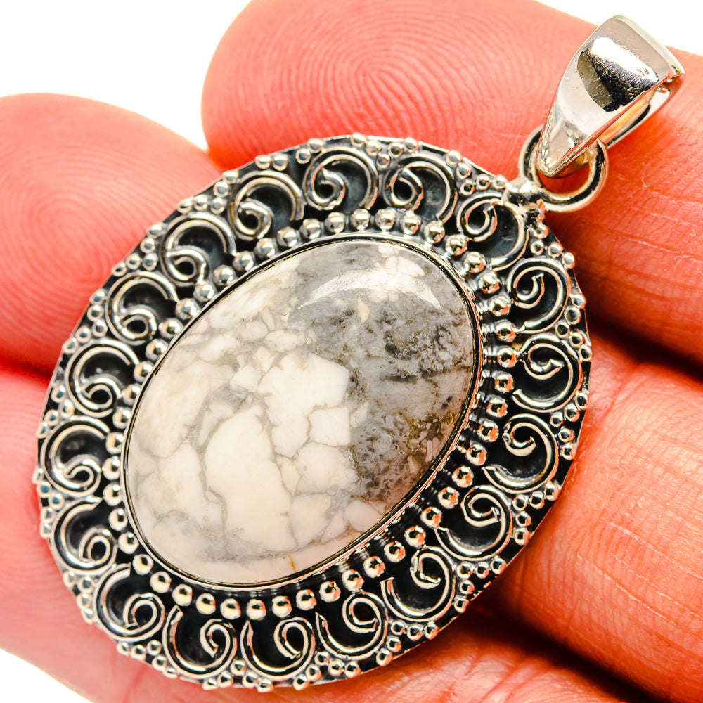 Howlite Pendants handcrafted by Anasilvercos - PD24570