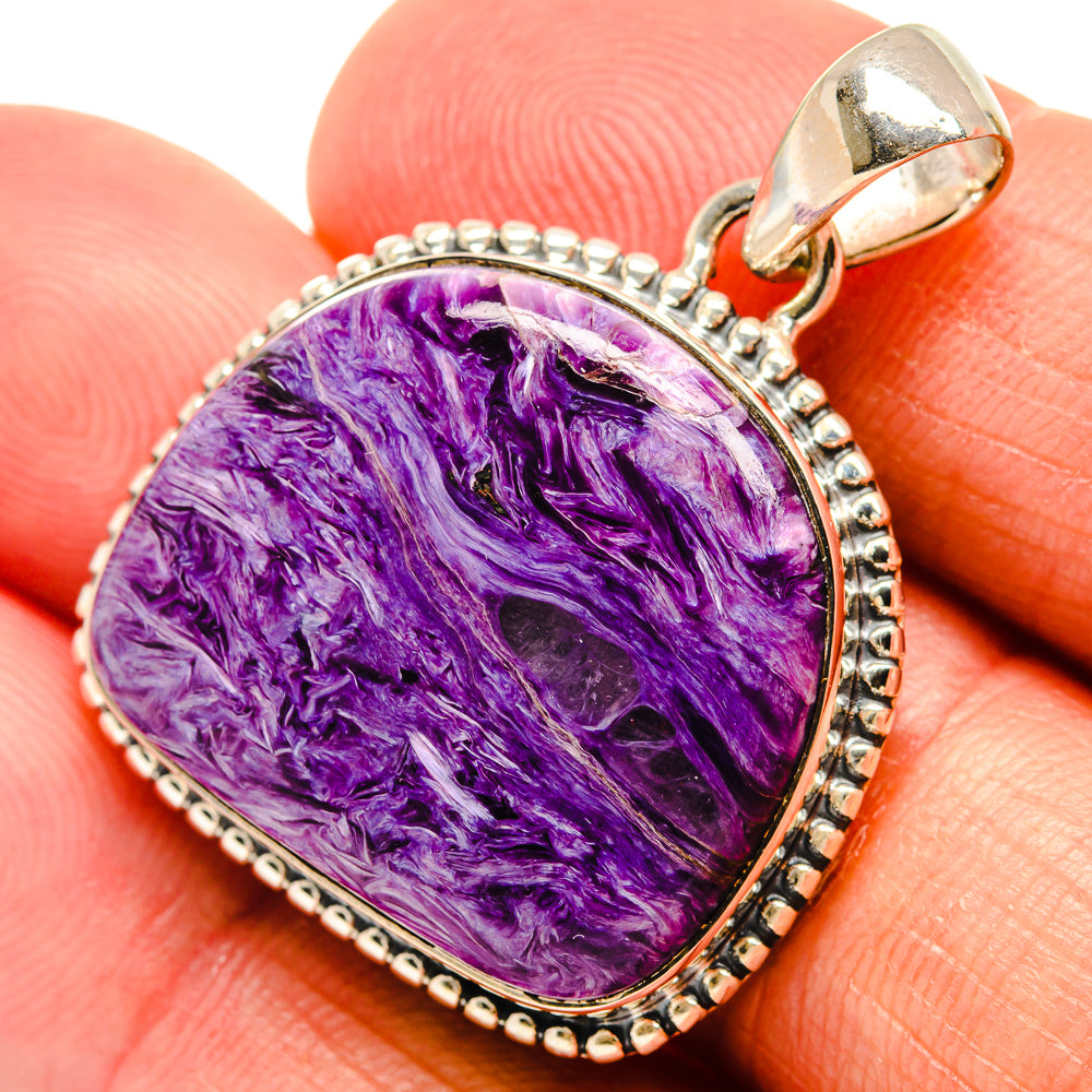 Charoite Pendants handcrafted by Anasilvercos - PD24572