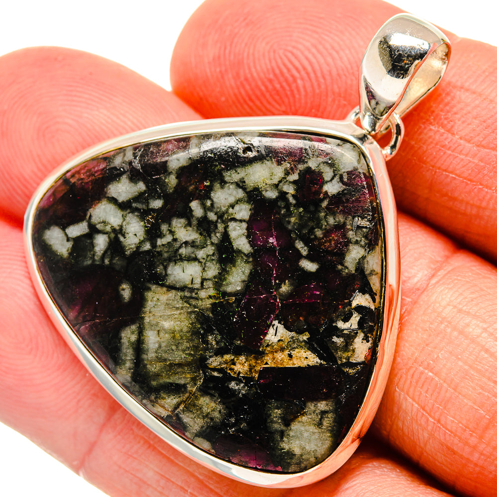 Russian Eudialyte Pendants handcrafted by Anasilvercos - PD24578