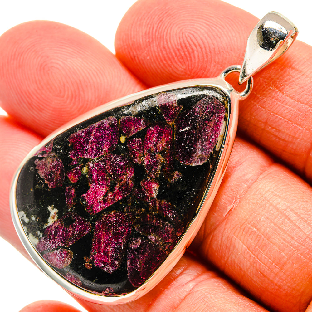 Russian Eudialyte Pendants handcrafted by Anasilvercos - PD24579