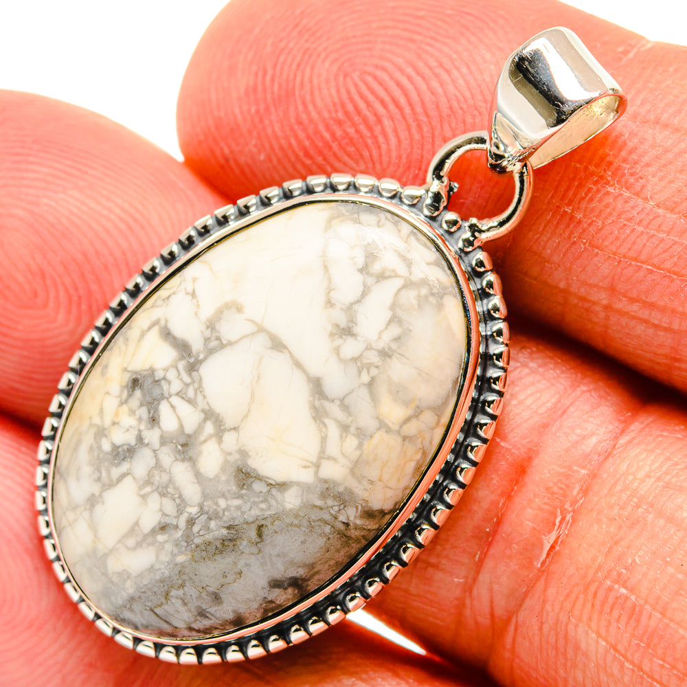 Howlite Pendants handcrafted by Anasilvercos - PD24593