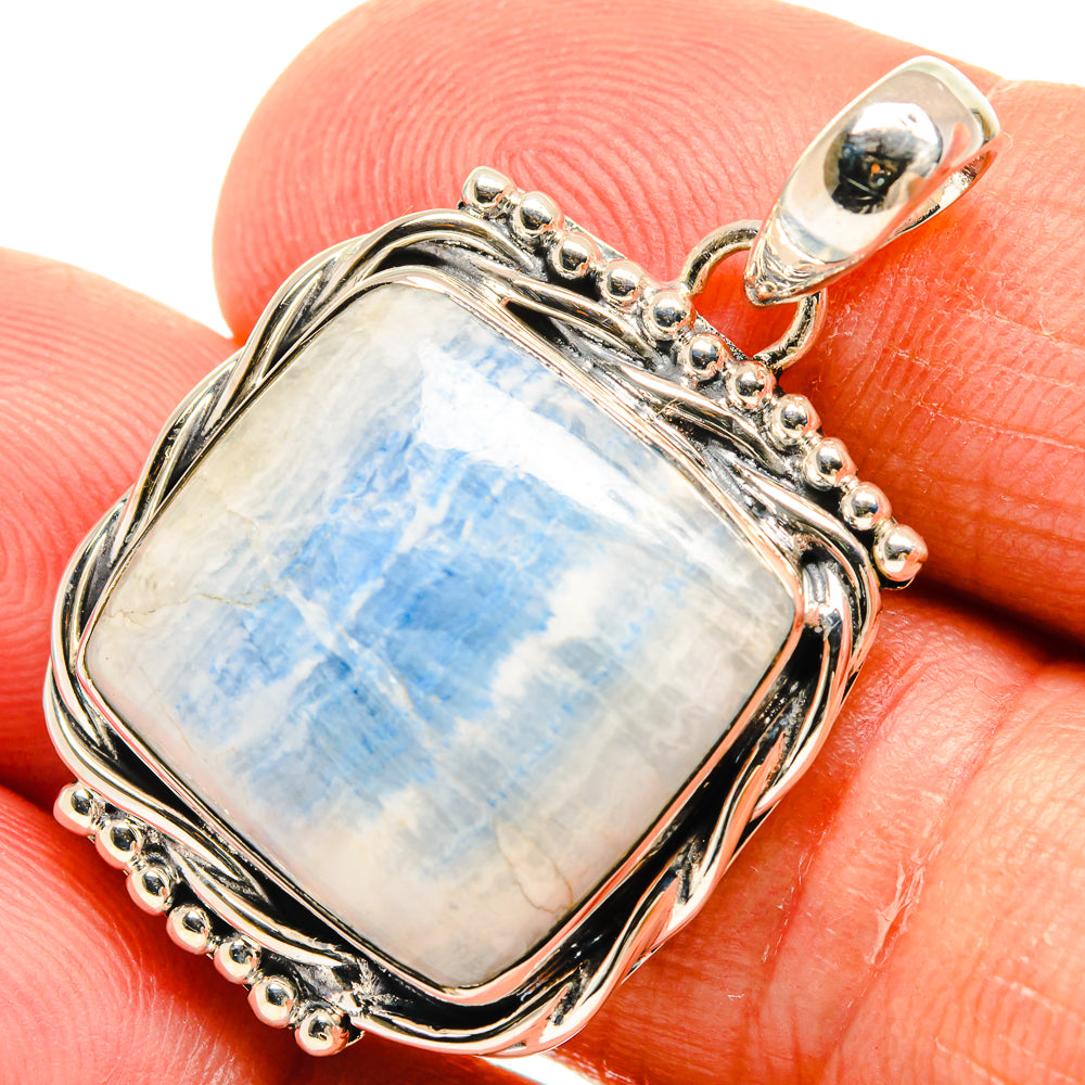 Blue Scheelite Pendants handcrafted by Anasilvercos - PD24594
