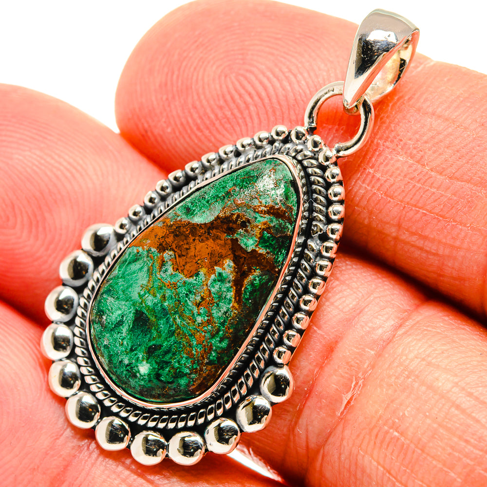 Chrysocolla Pendants handcrafted by Anasilvercos - PD24595
