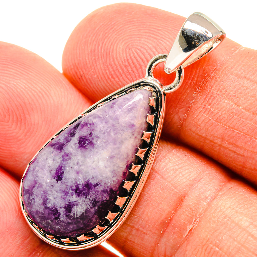 Lepidolite Pendants handcrafted by Anasilvercos - PD24604