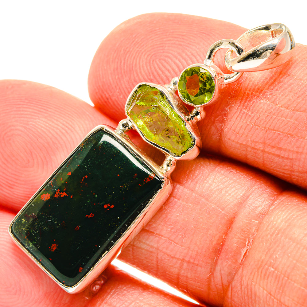 Bloodstone Pendants handcrafted by Anasilvercos - PD24606