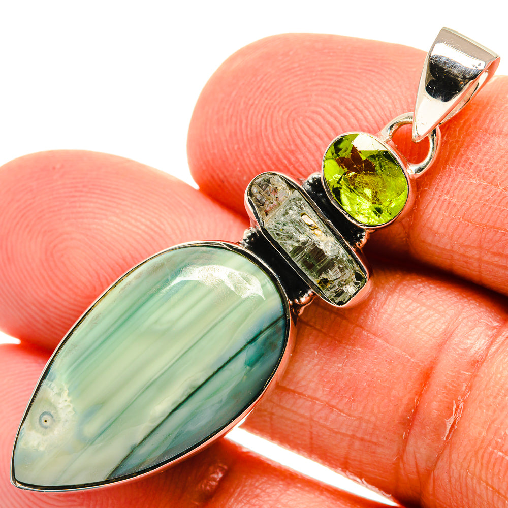Green Jasper Pendants handcrafted by Anasilvercos - PD24607