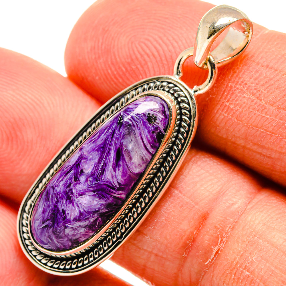 Charoite Pendants handcrafted by Anasilvercos - PD24616