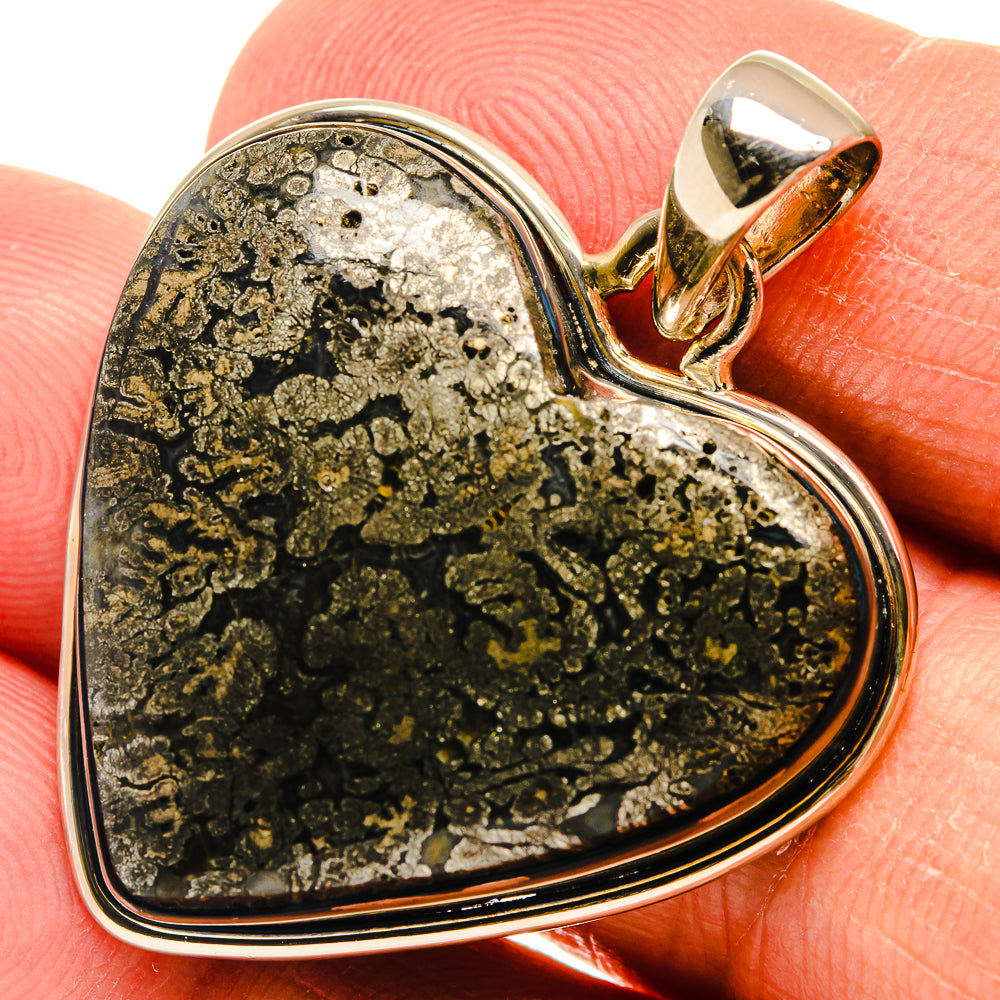 Pyrite Agate Pendants handcrafted by Anasilvercos - PD24622