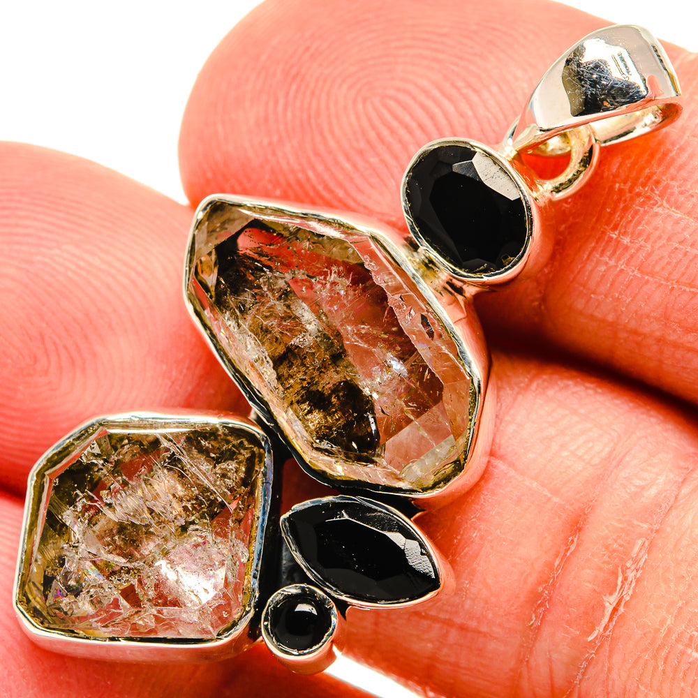 Herkimer Diamond Pendants handcrafted by Anasilvercos - PD24629