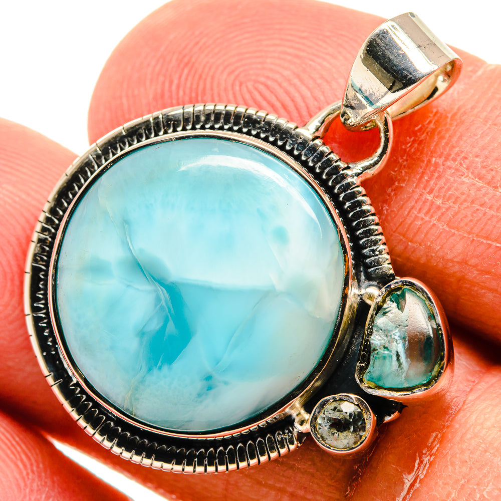 Larimar Pendants handcrafted by Anasilvercos - PD24630