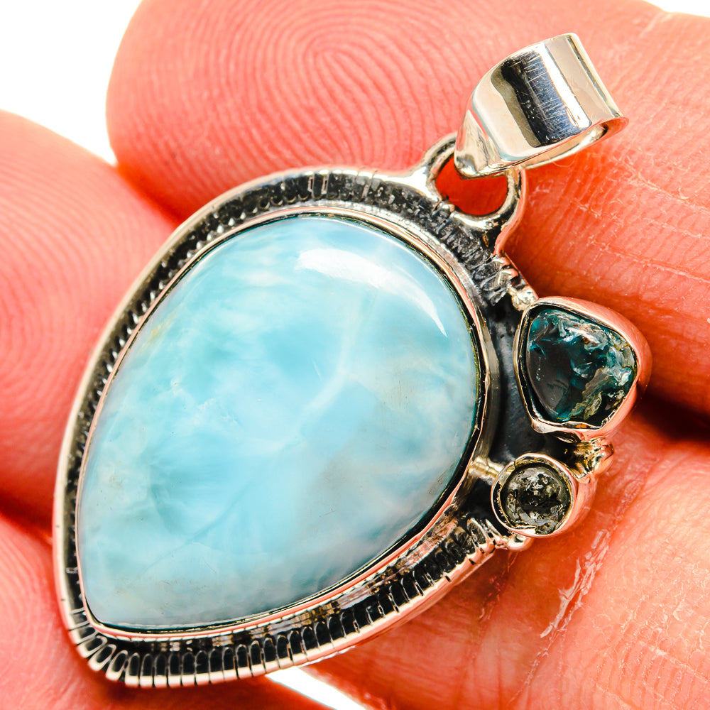 Larimar Pendants handcrafted by Anasilvercos - PD24632