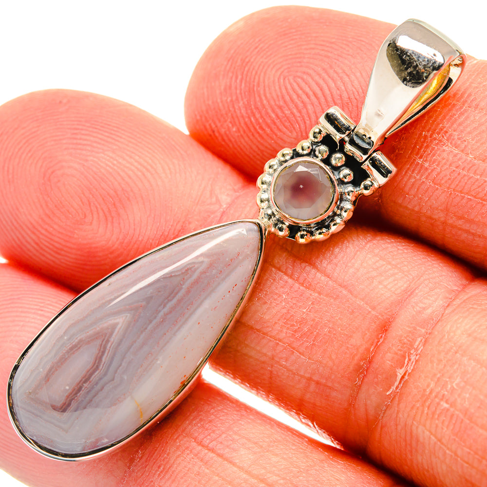 Botswana Agate Pendants handcrafted by Anasilvercos - PD24638