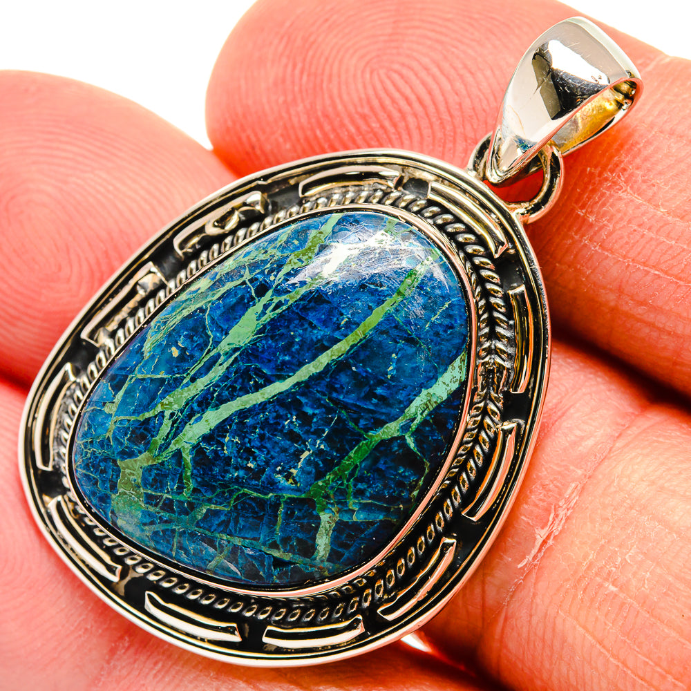 Azurite Pendants handcrafted by Anasilvercos - PD24639