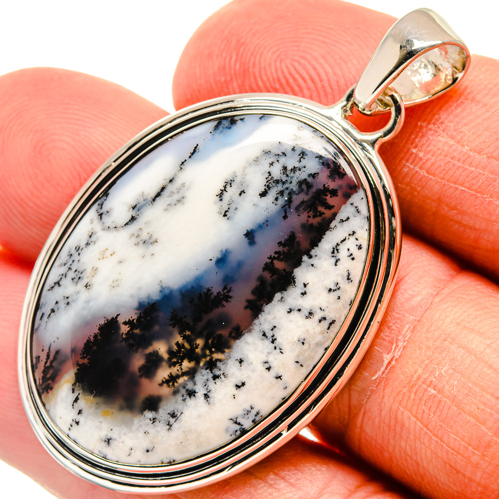 Dendritic Opal Pendants handcrafted by Anasilvercos - PD24658