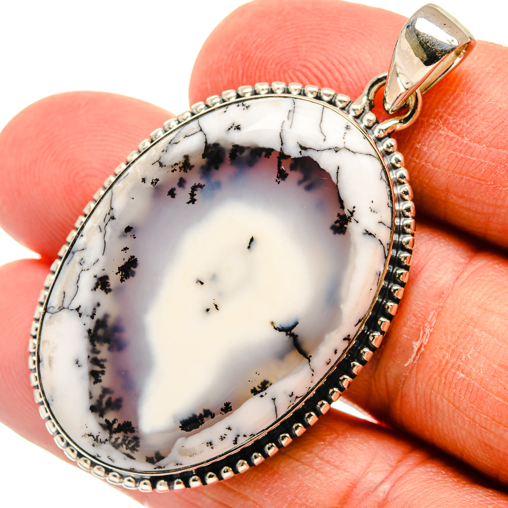 Dendritic Opal Pendants handcrafted by Anasilvercos - PD24660