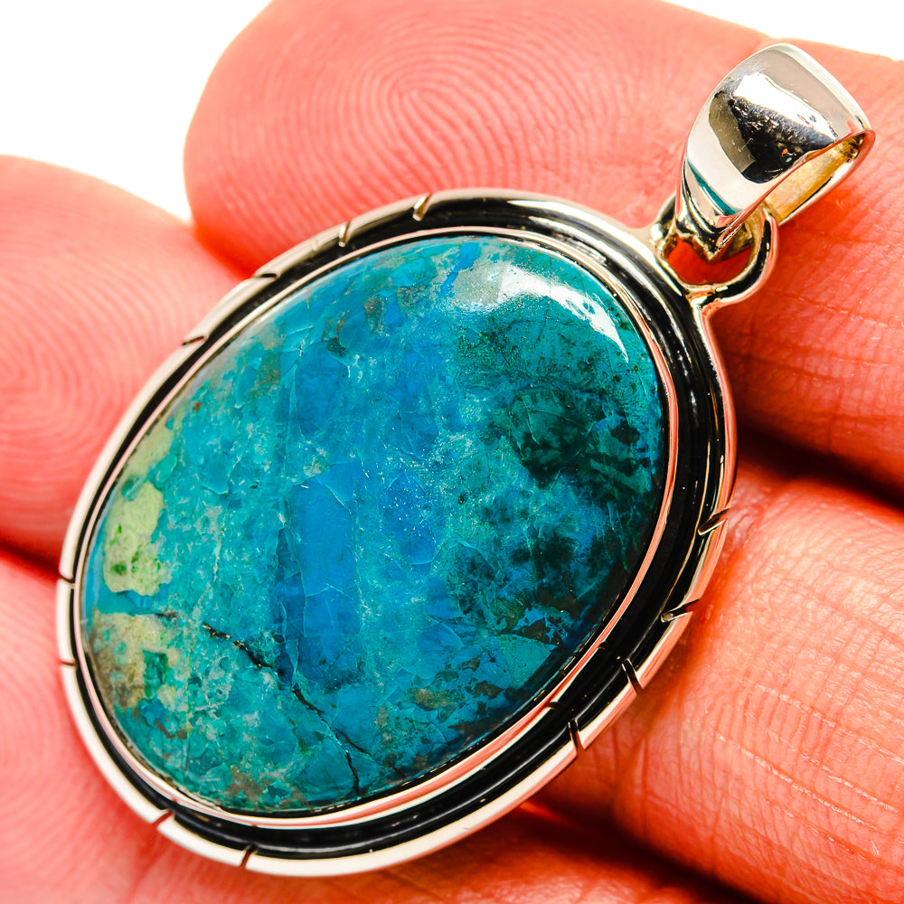 Chrysocolla Pendants handcrafted by Anasilvercos - PD24677