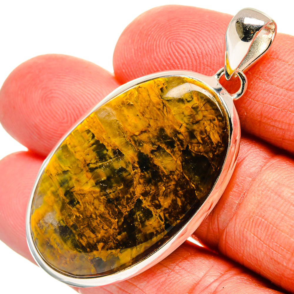 Golden Pietersite Pendants handcrafted by Anasilvercos - PD24685