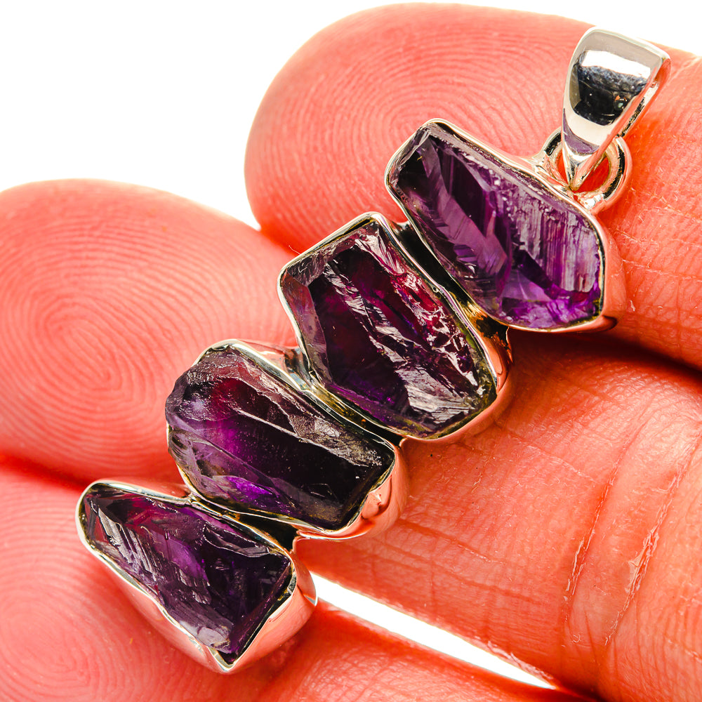 Amethyst Pendants handcrafted by Anasilvercos - PD24696