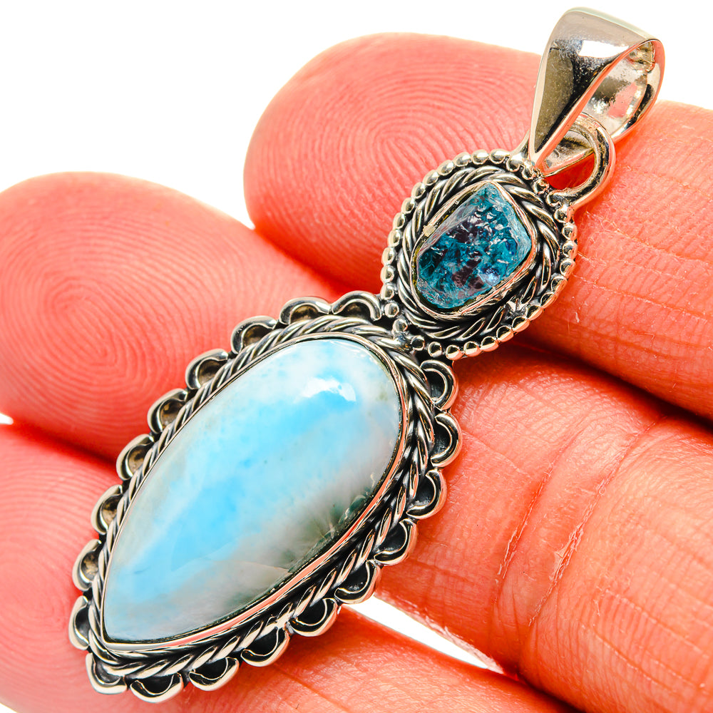 Larimar Pendants handcrafted by Anasilvercos - PD24702