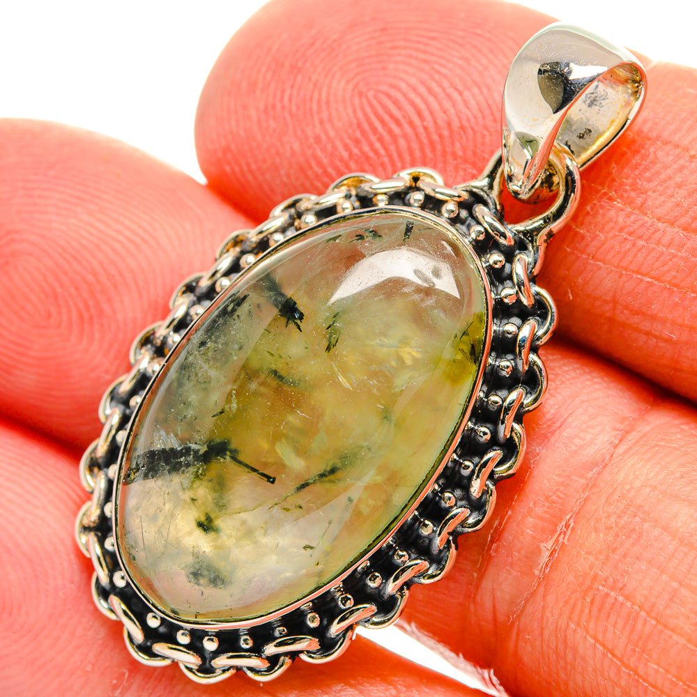 Prehnite Pendants handcrafted by Anasilvercos - PD24717