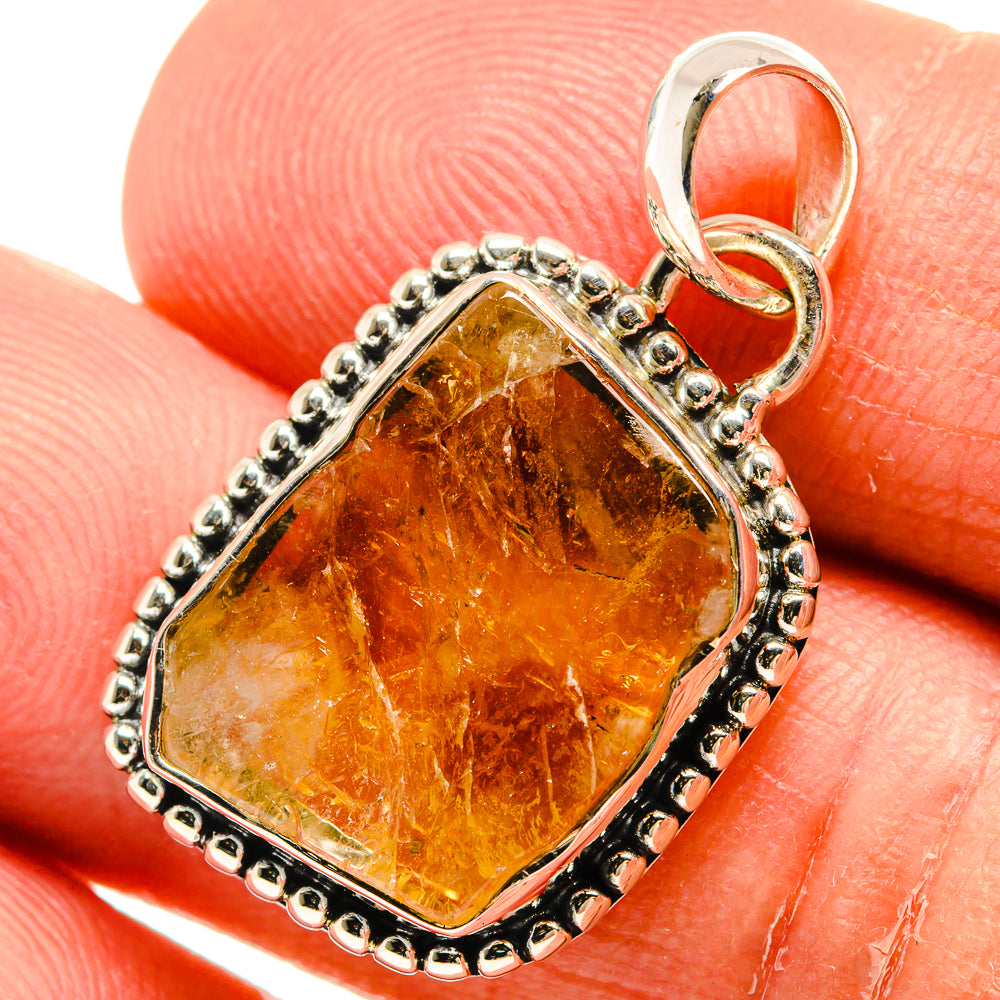 Citrine Pendants handcrafted by Anasilvercos - PD24719