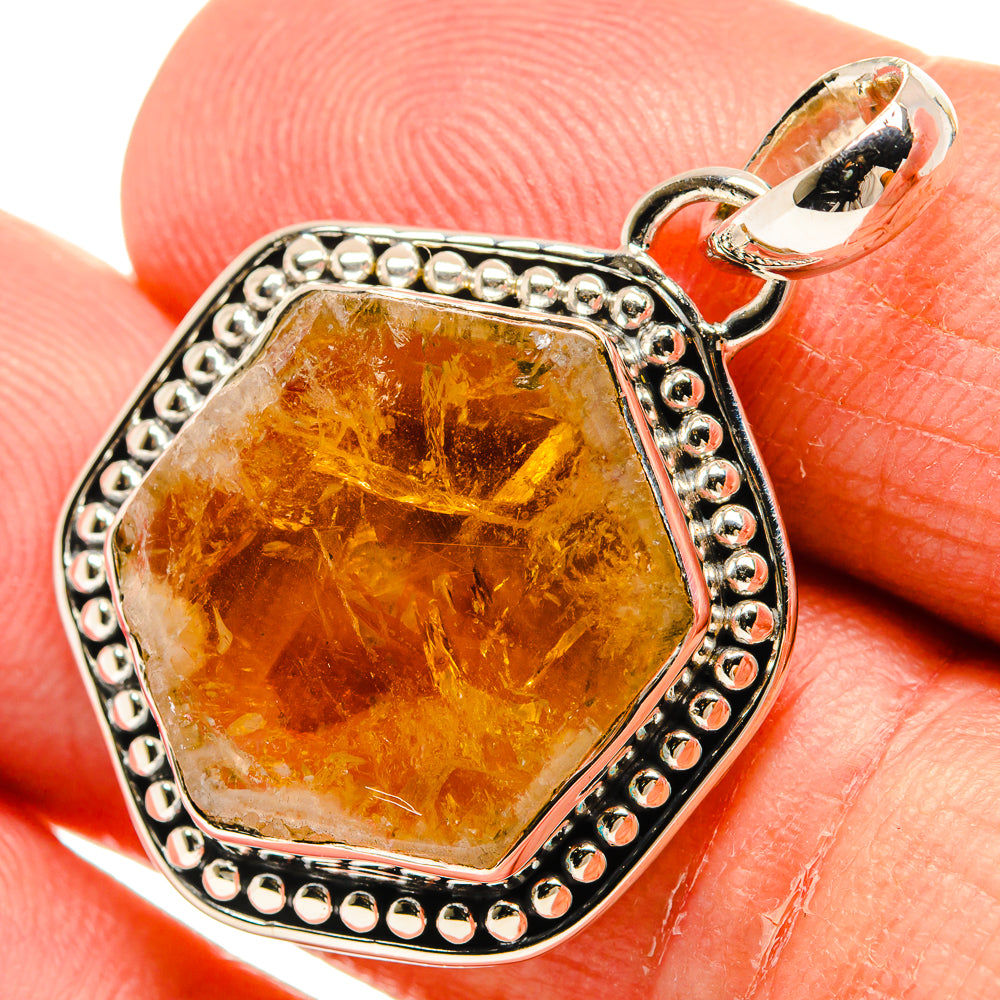 Citrine Pendants handcrafted by Anasilvercos - PD24720