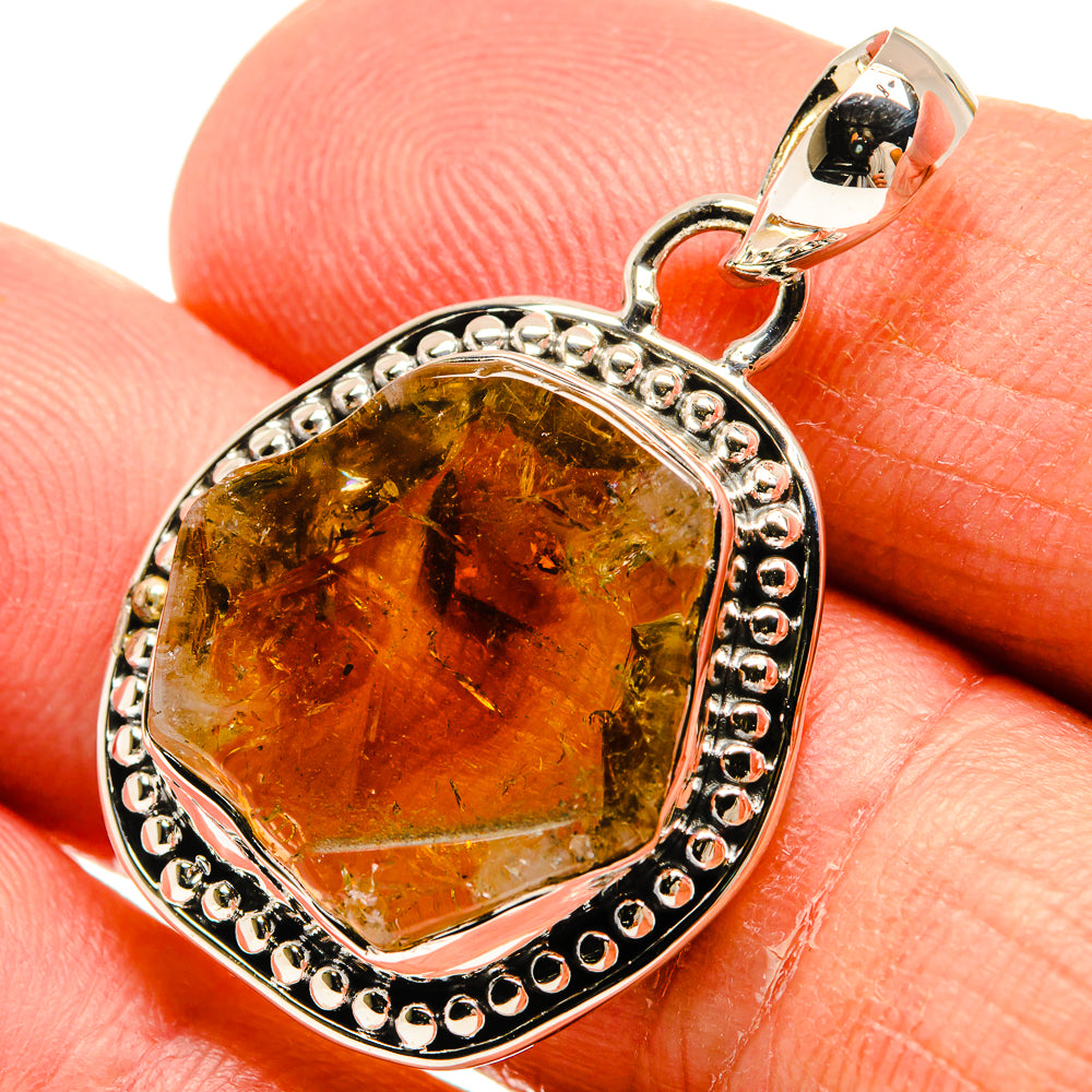 Citrine Pendants handcrafted by Anasilvercos - PD24722