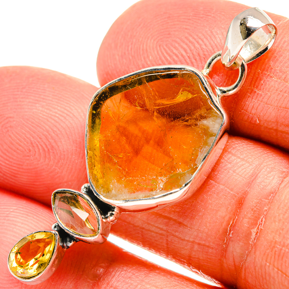 Citrine Pendants handcrafted by Anasilvercos - PD24724