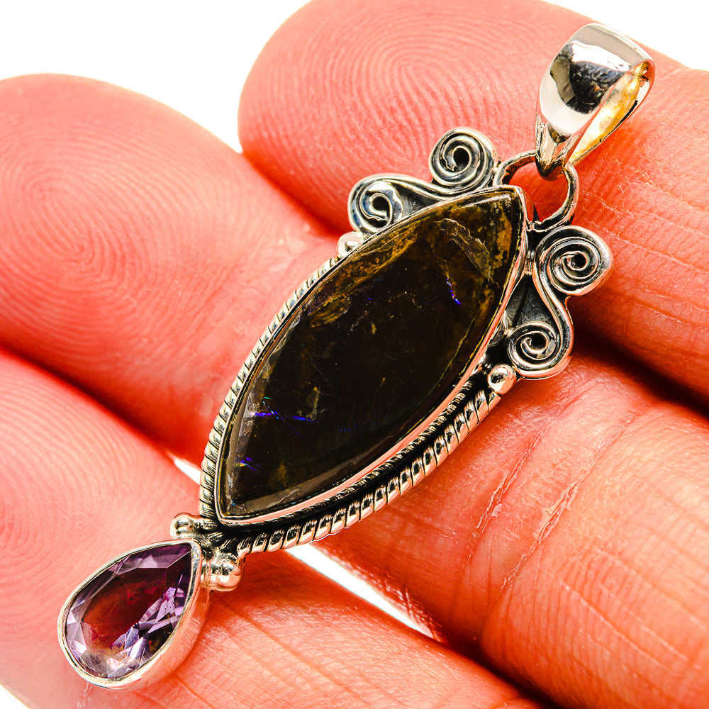 Ammolite Pendants handcrafted by Anasilvercos - PD24739