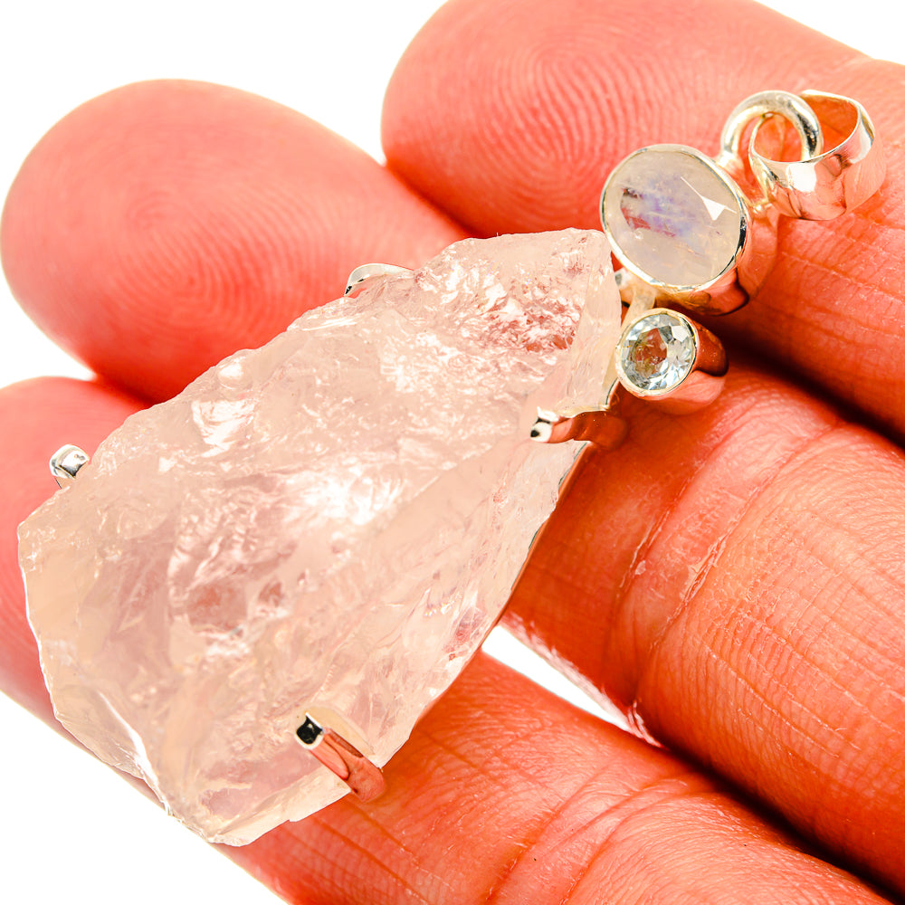 White Quartz Pendants handcrafted by Anasilvercos - PD24758